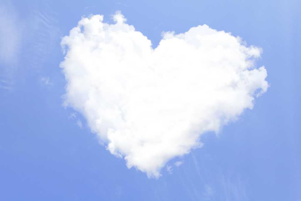heart-shaped cloud