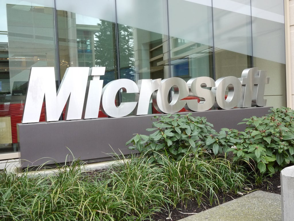 Microsoft sign