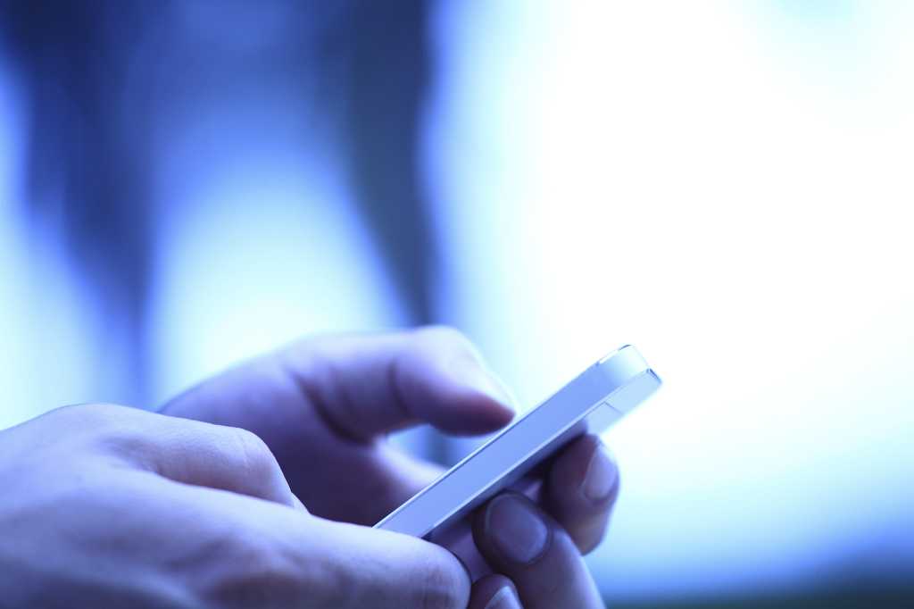 mobile smartphone hands user