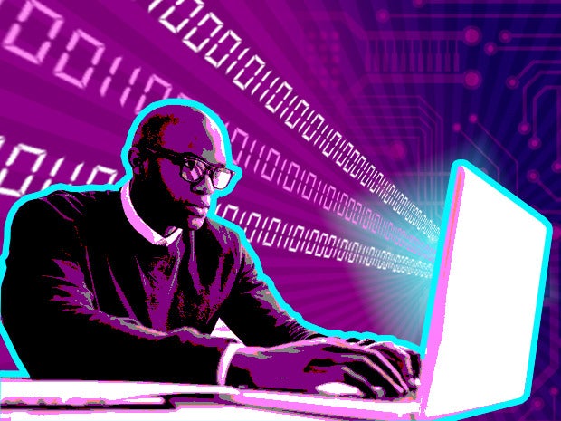 web developer laptop code user programmer