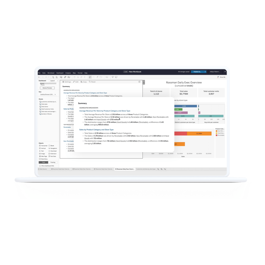 Tableau Cloud data stories