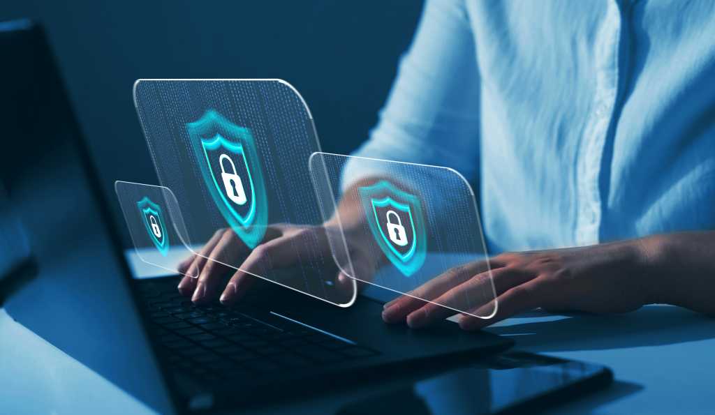 Man logging in to a secure site