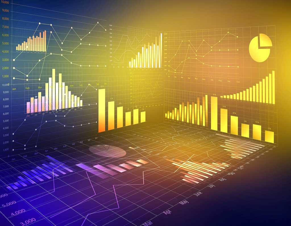 Abstract chart data.