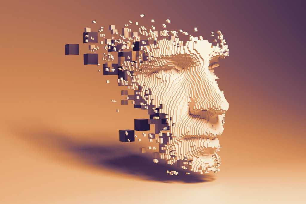 abstract face / digital identity