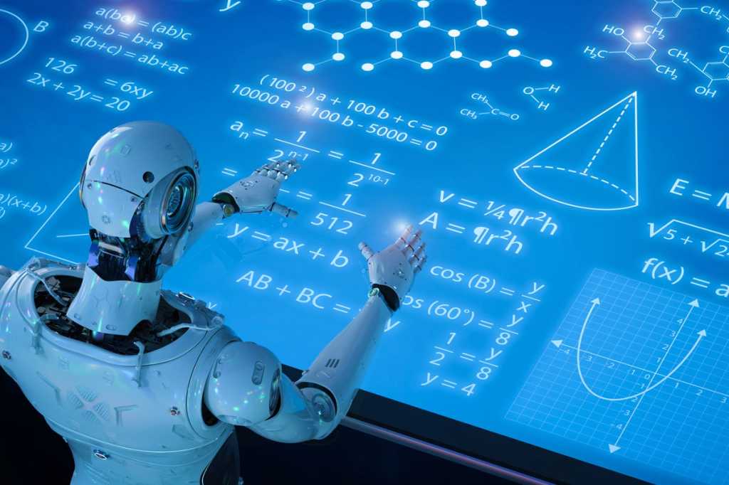 ai robotics mathematics equation analytics virtual screen