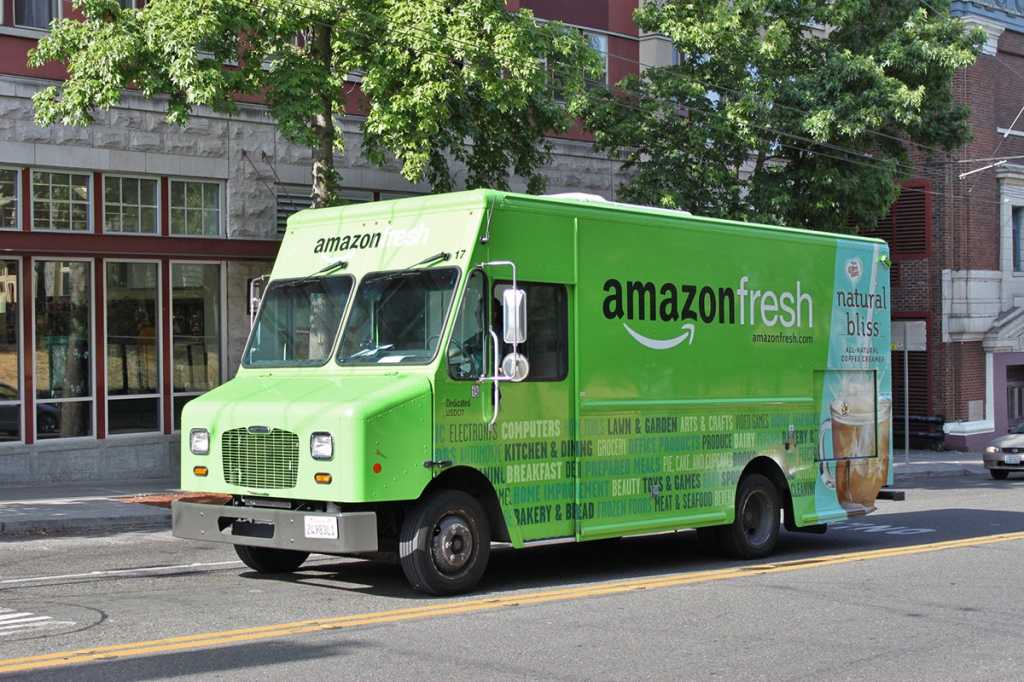 amazon fresh delivery truck
