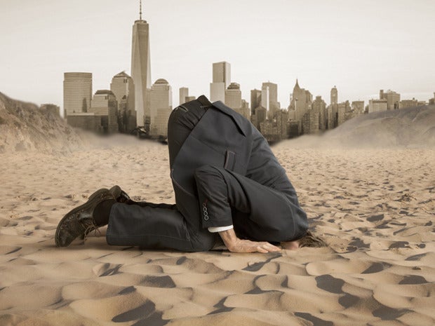 apple ignore hide head in sand ostrich