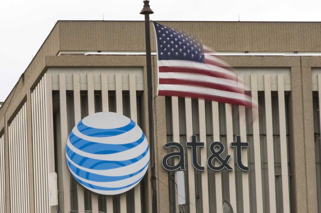 att AT&T logo american flag