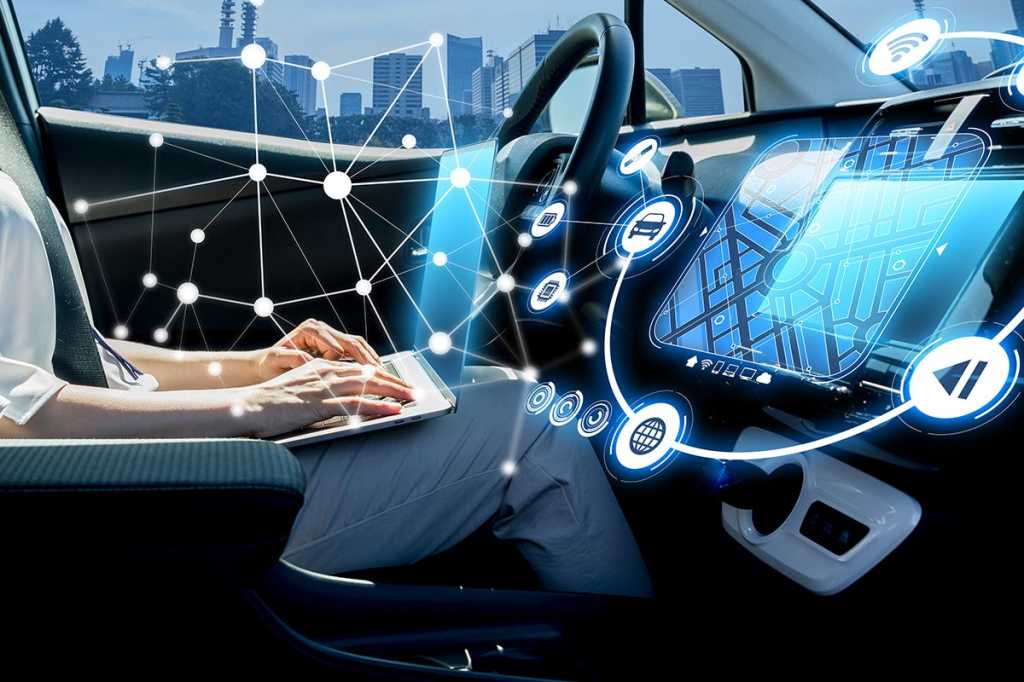 autonomous vehicle with virtual interface