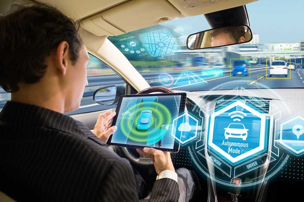 autonomous vehicle with virtual interface