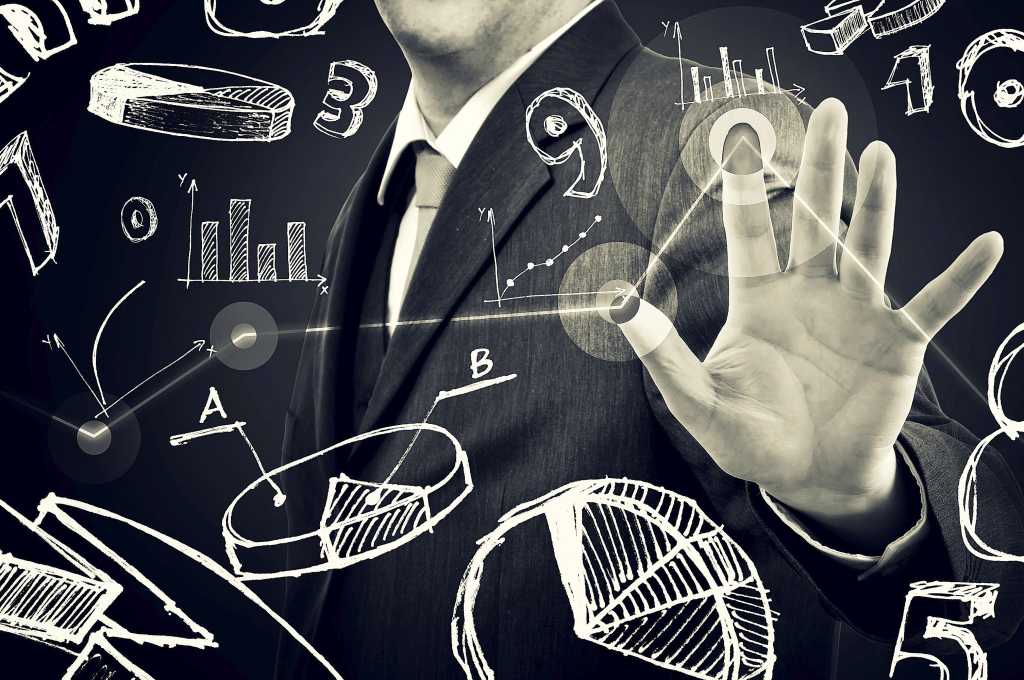 Big data analytics hand touchscreen user man