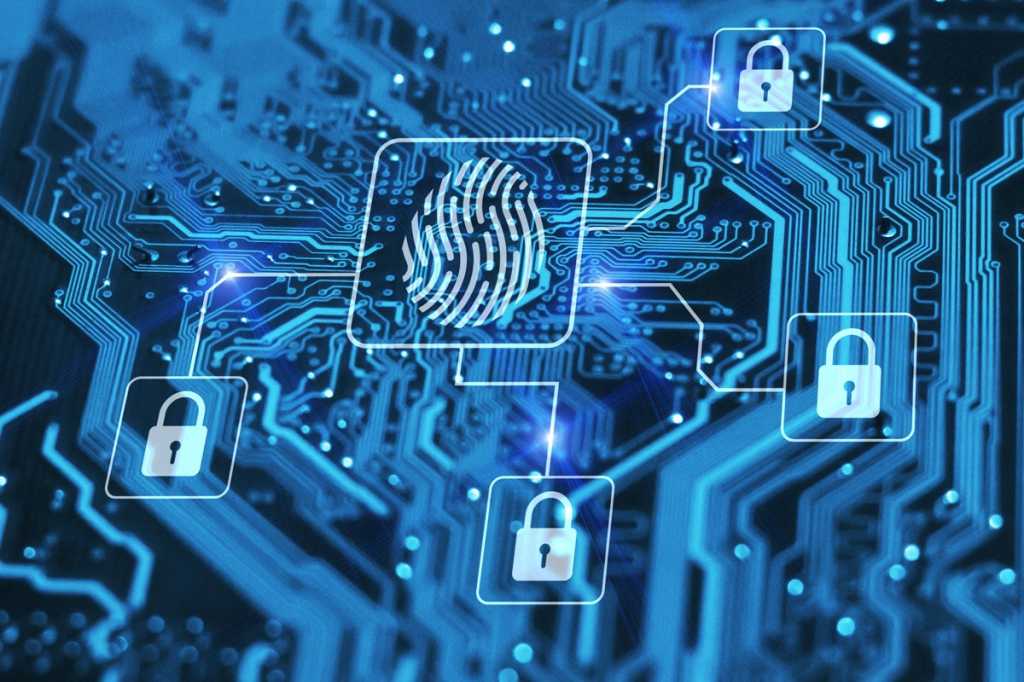 bio metrics security identity privacy circuitry circuit board locks breach cybersecurity