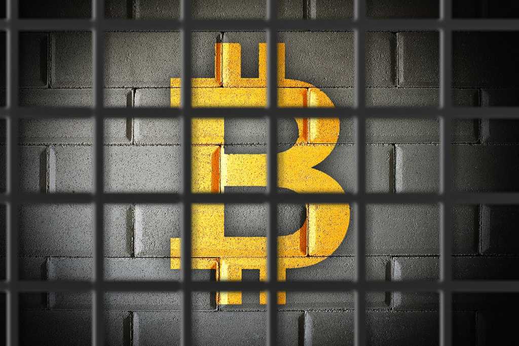 bitcoin behind bars > cryptocurrency ban or restriction