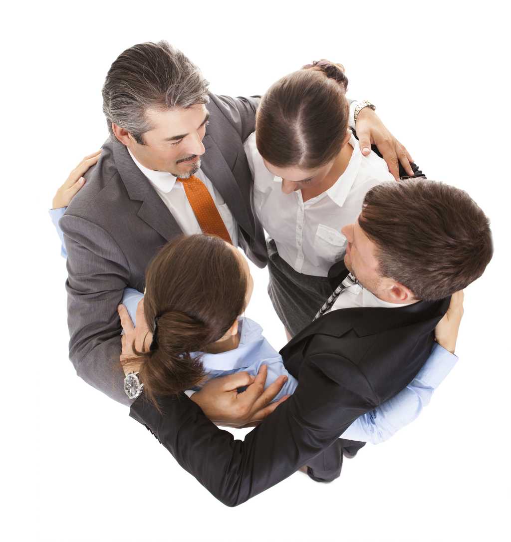 business huddle