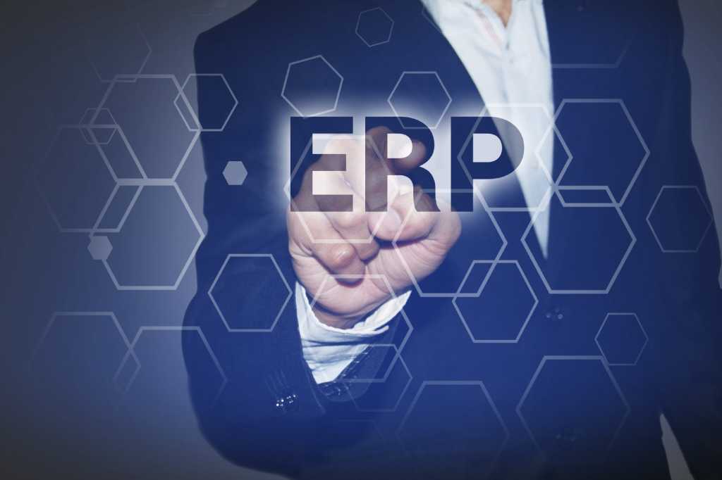 businessman pressing touch screen interface and select erp 000079278573 medium