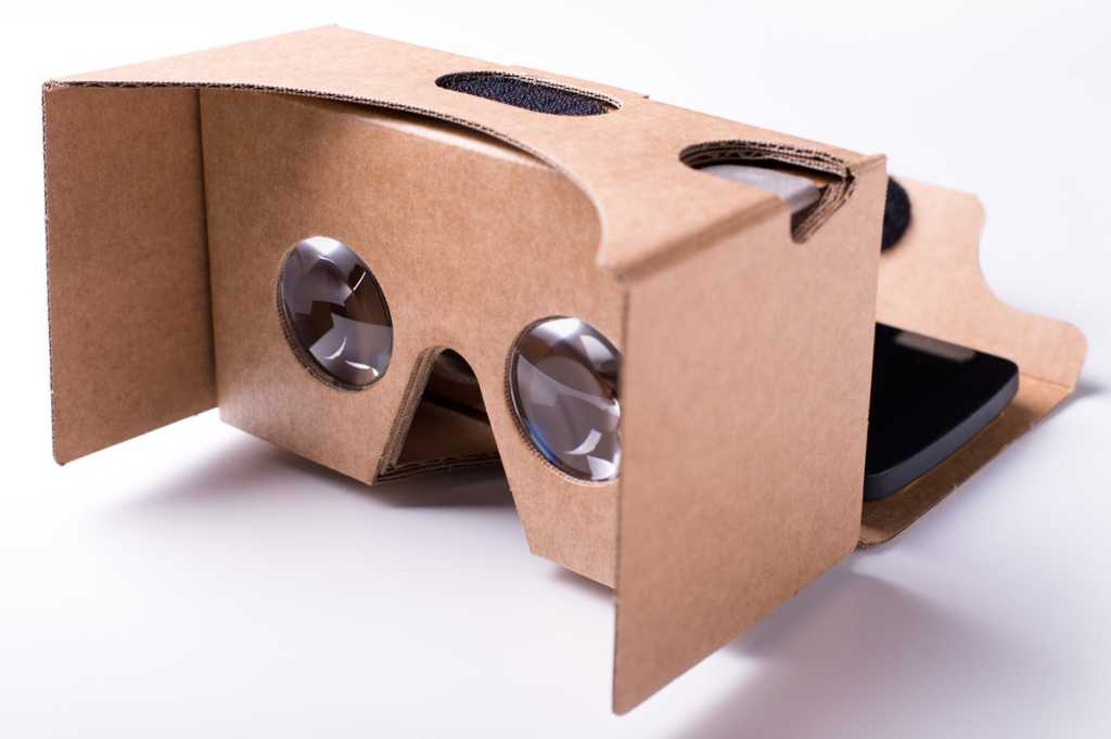 cardboard virtual reality headset toy augmented reality