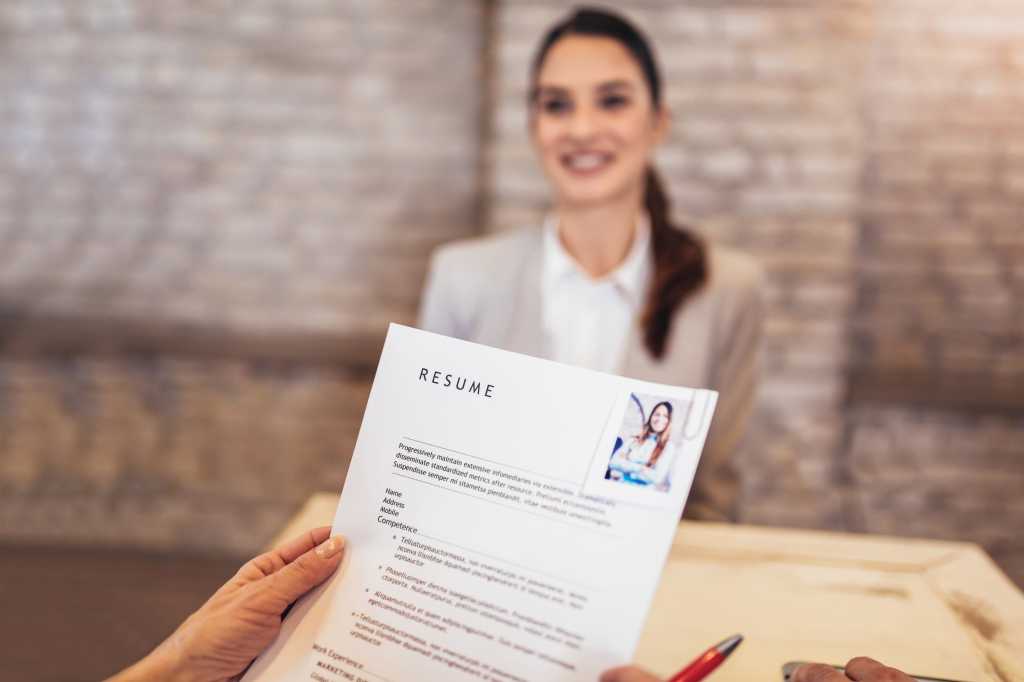 career resume job candidate