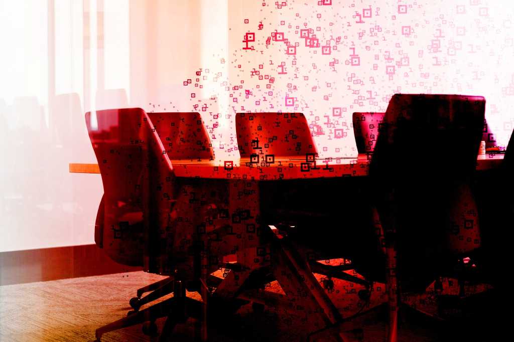 board room / conference room / binary code