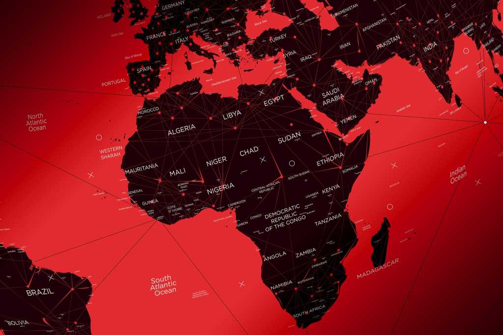 world map / Africa
