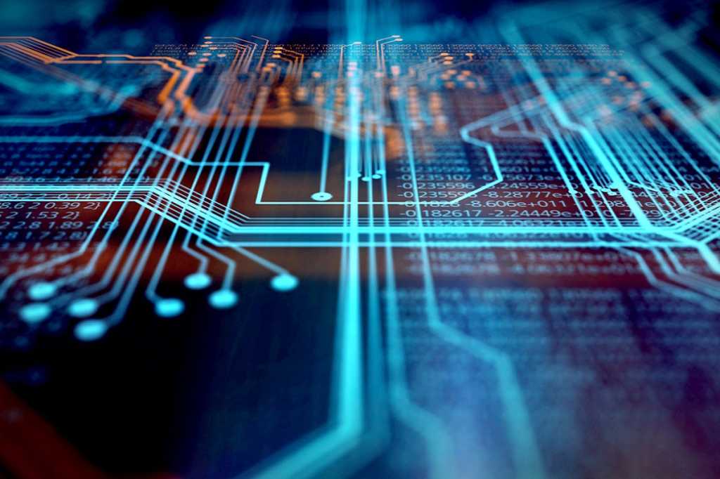 glowing circuits