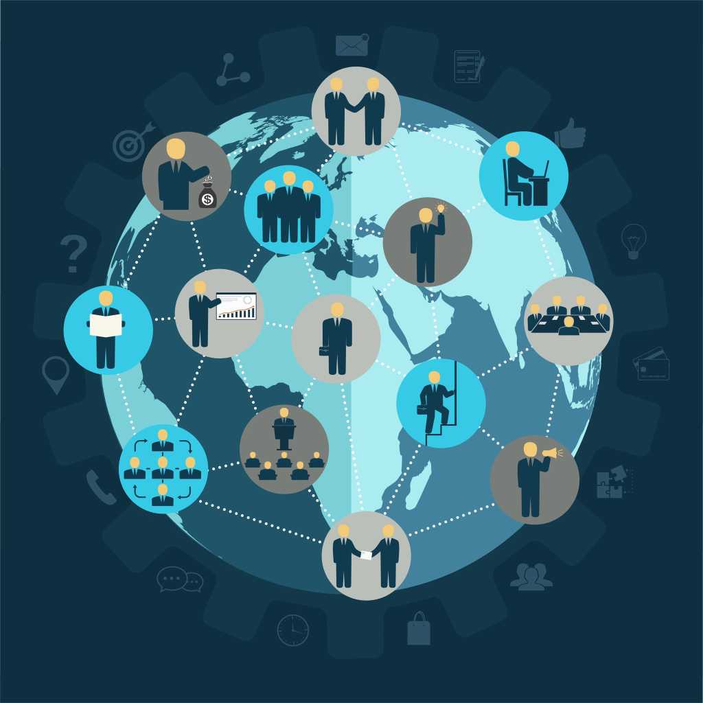 connected earth graphic