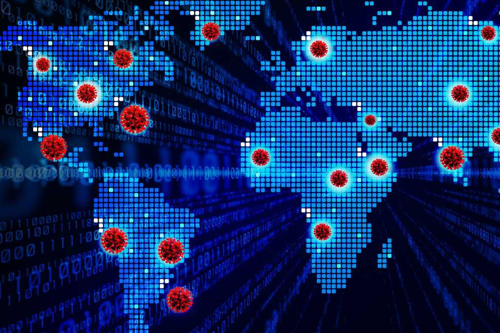 coronavirus covid 19 pandemic disease binary map world 5060518 by mintblack4u pixabay cc0 2400x1600