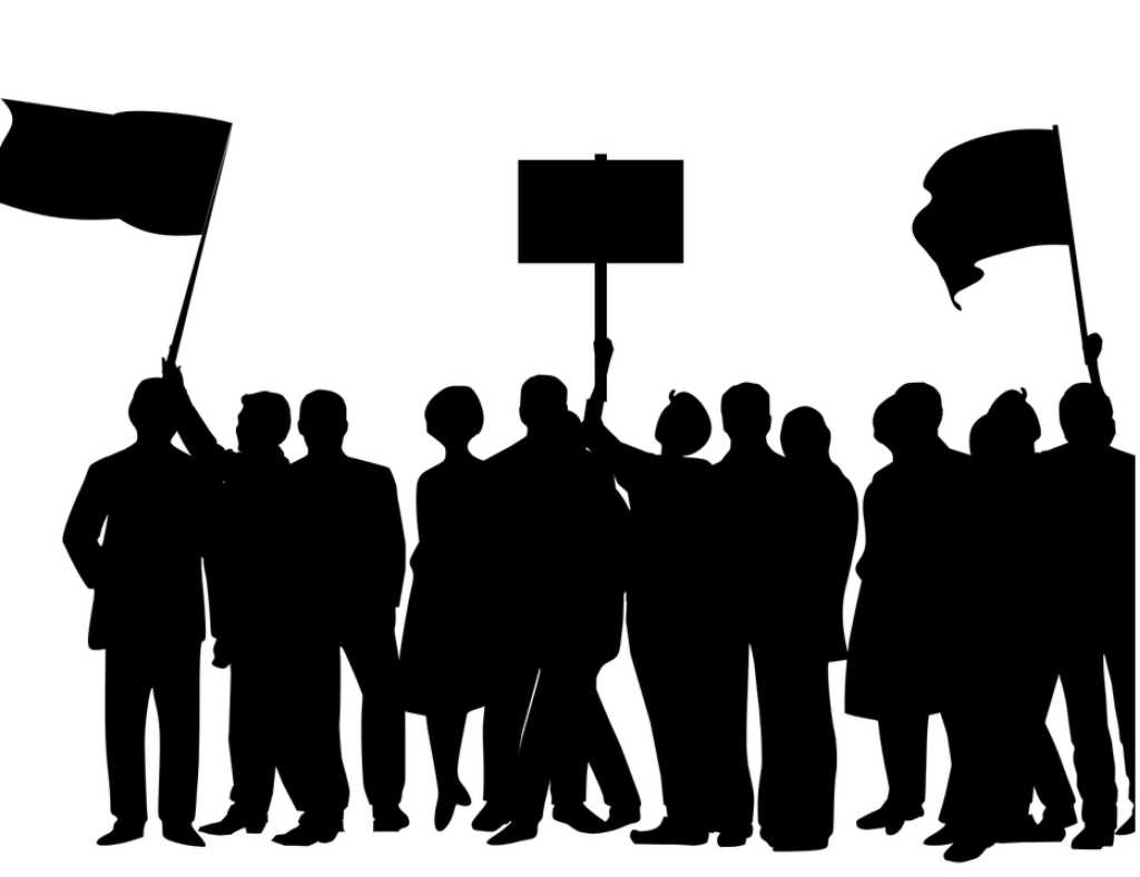 crowd protest