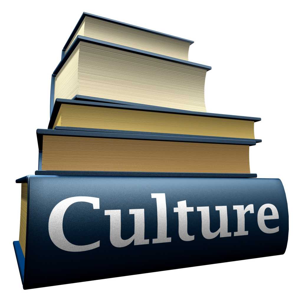 Book with culture written on its spine
