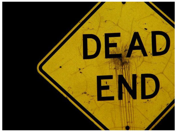 dead end street sign road