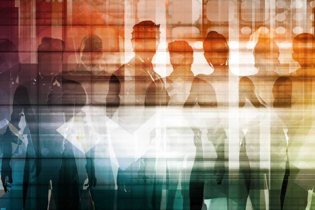 diversity employees abstract crowd