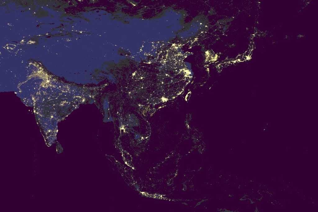 asia at night