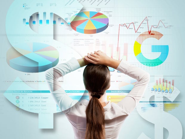 google analytics charts graphs dollar signs money