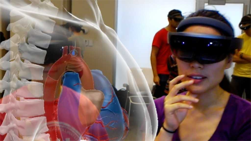 HoloAnatomy - a CWRU/Cleveland Clinic joint project, released as a HoloLens app in April 2016