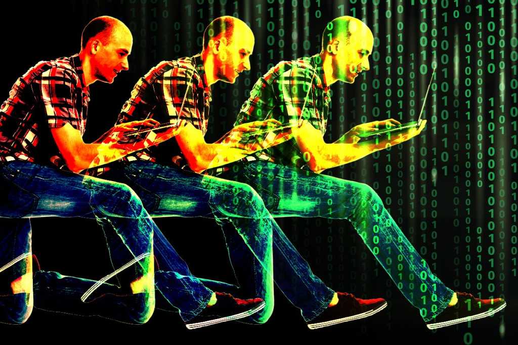 hot new it jobs 3 guys running with laptop