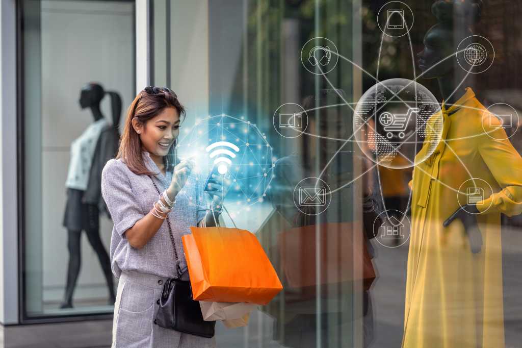 Lady with Digital iPhone