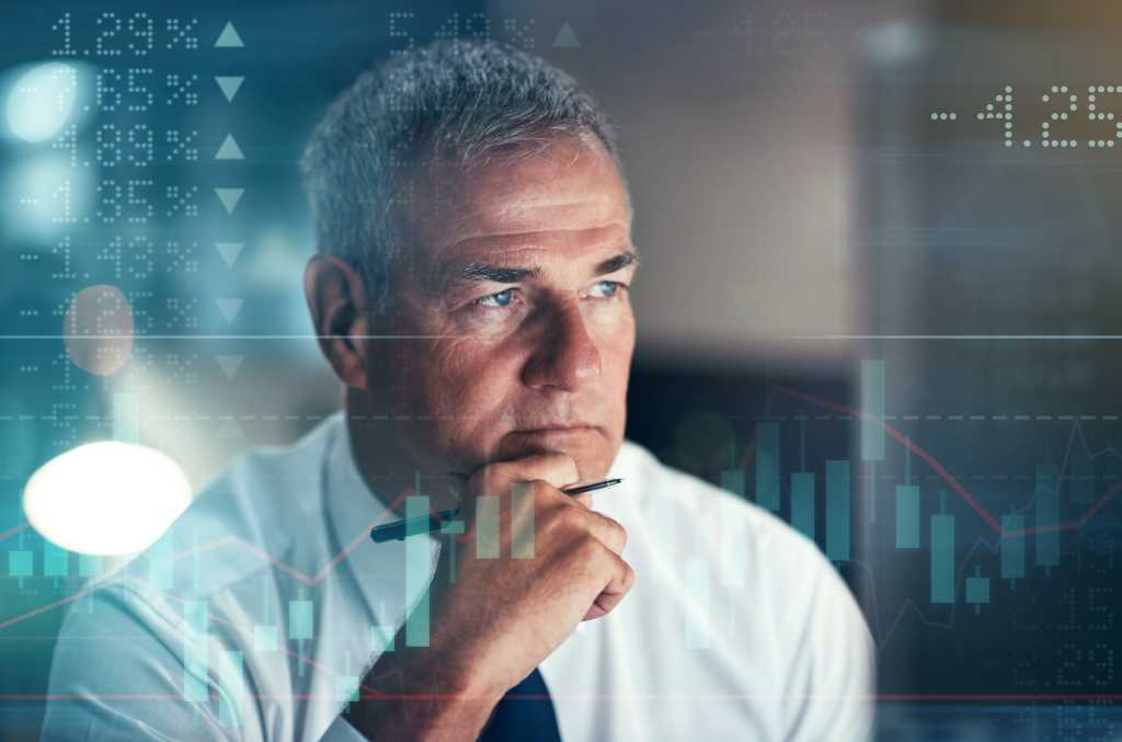 Man Analyzing Data