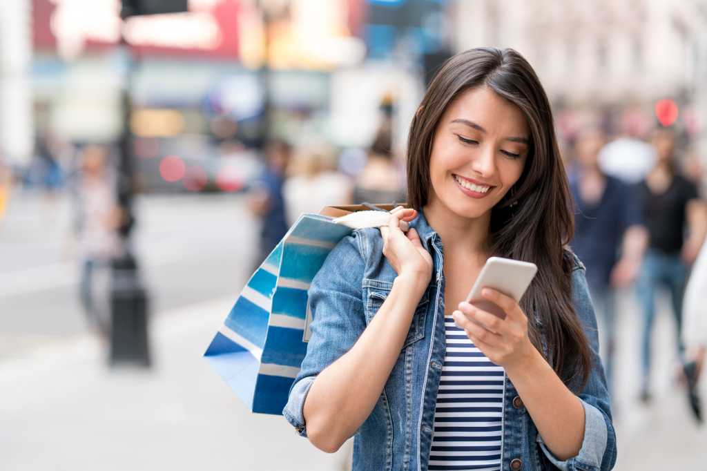 Woman on phone