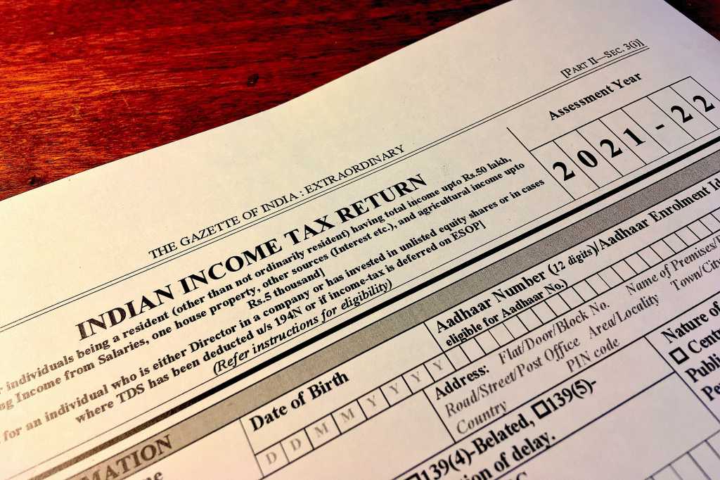 indian income tax return