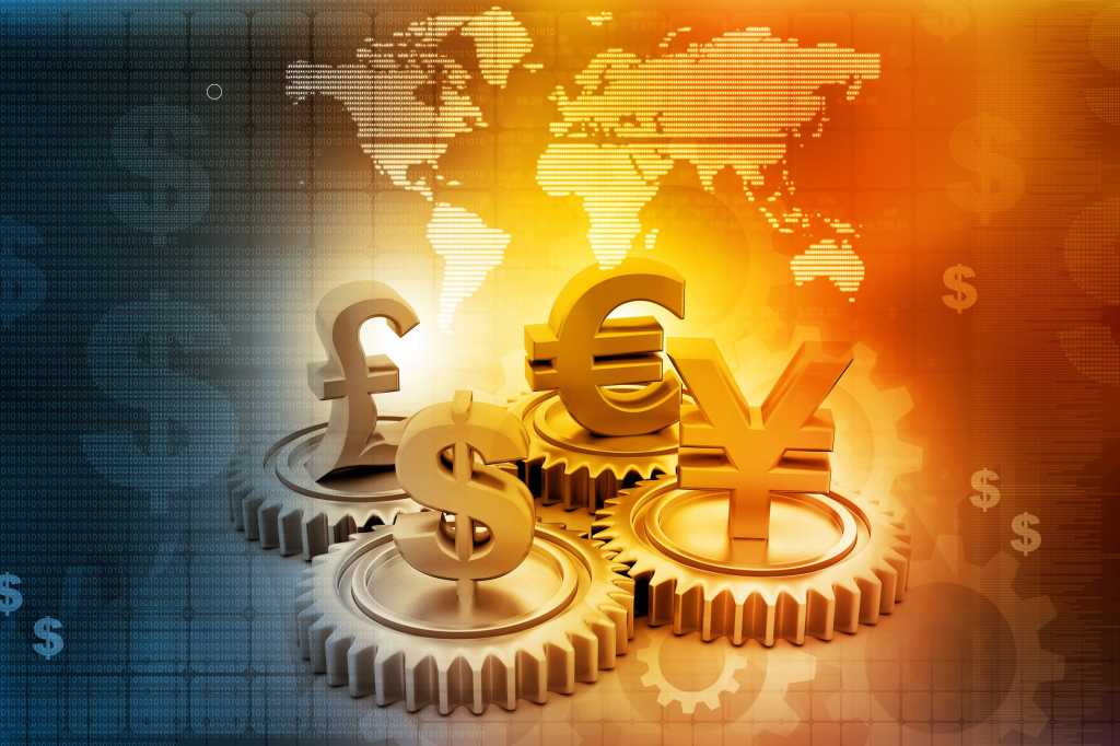 international money symbols global dollars on map money currency by bluebay2014 getty images 954511
