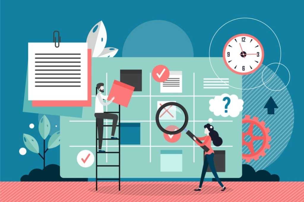 kanban board vector flat style design illustration vector id1205684284