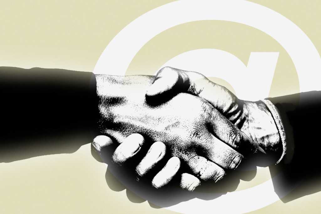 leader contract vendor deal teamwork handshake