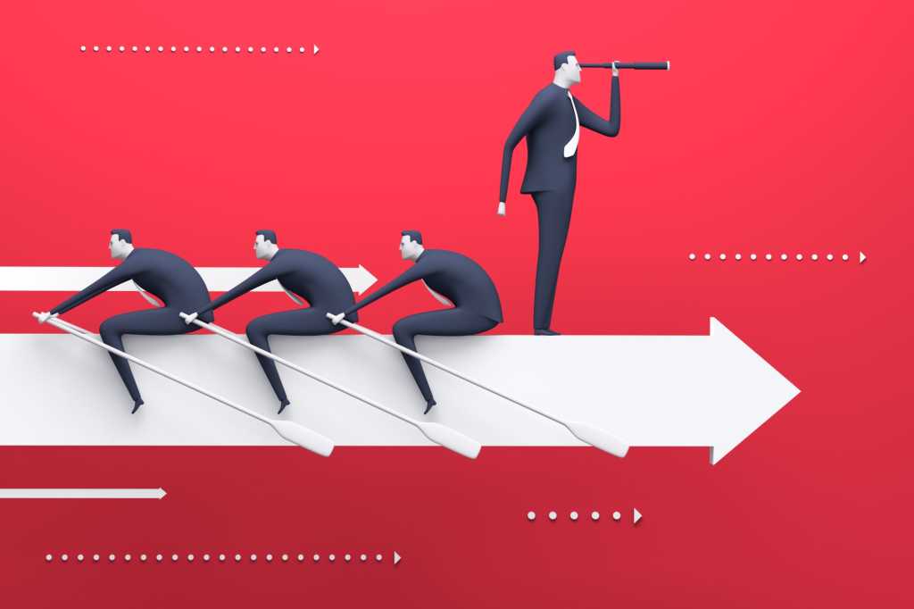 leader executives team collaboration leadership looking ahead captain by thinkstock