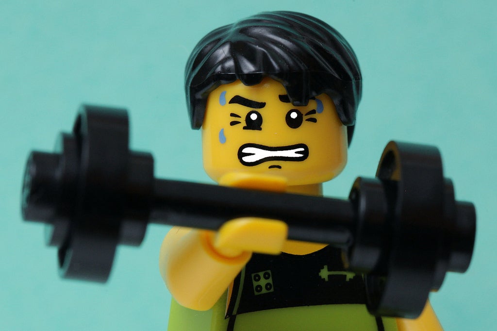 lego lift weight strength strong barbell