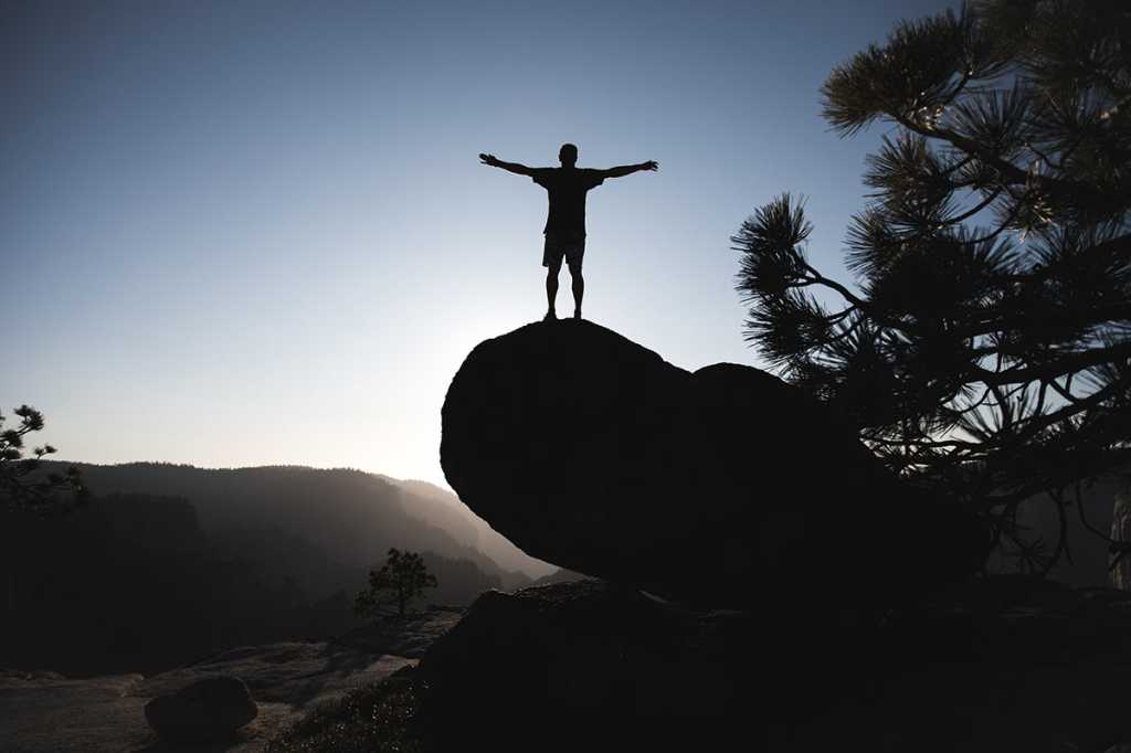 man on rock