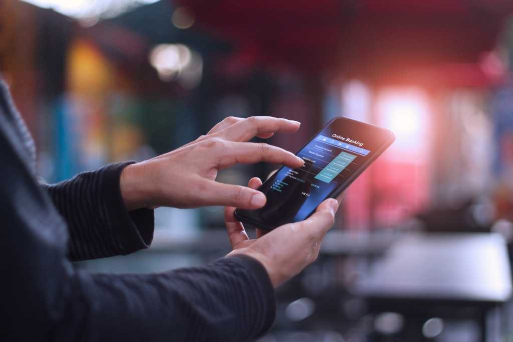 mobile banking / online banking / digital transactions / smartphone