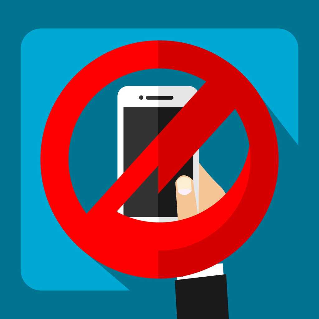 no smartphones