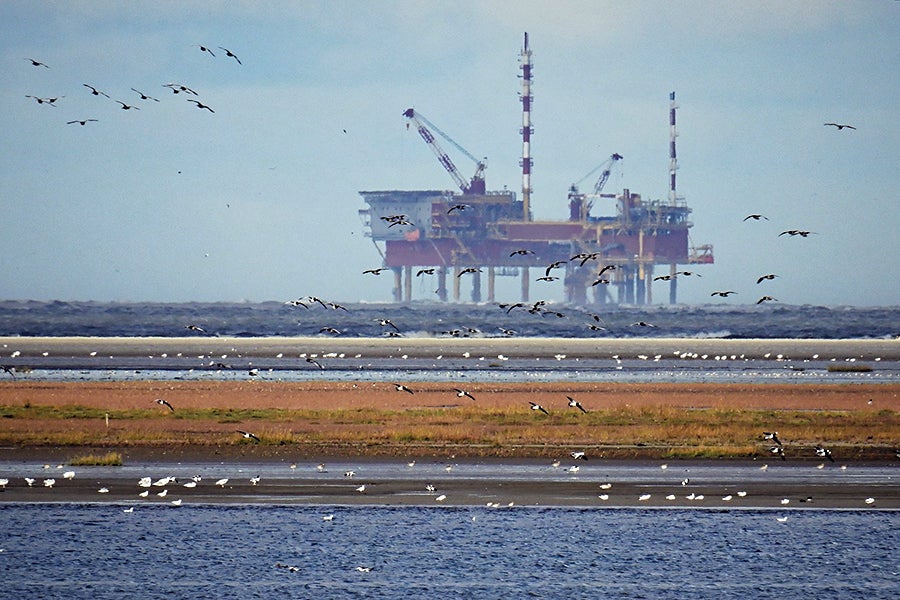 oil rig water