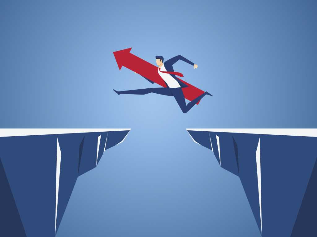overcoming obstacles / minding gaps / new territory / risk and reward