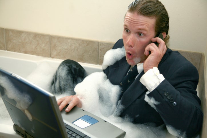 remote worker bathroom