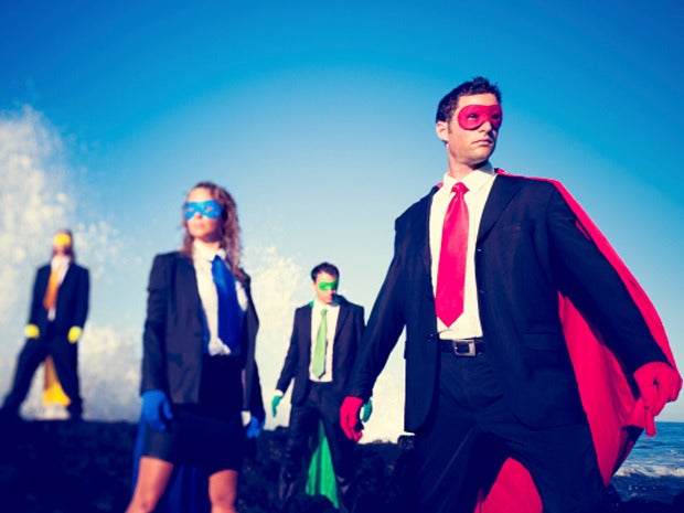 business superheroes
